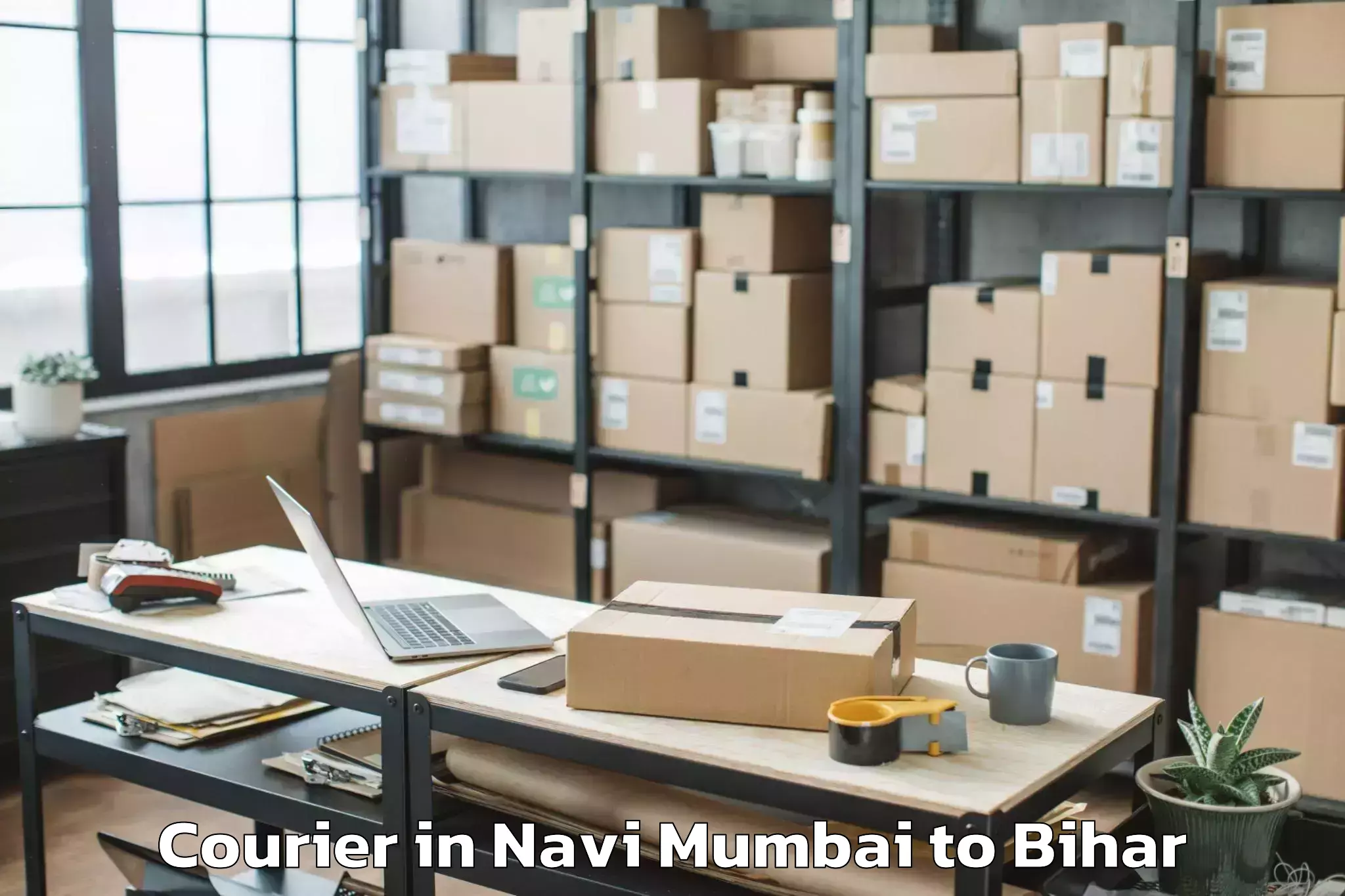 Easy Navi Mumbai to Tribeniganj Courier Booking